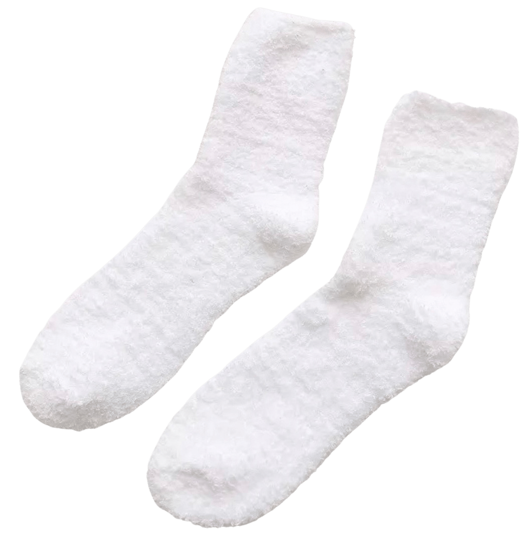 Fluffy Socks - White